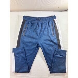 Burnside Heather Dark Navy Athletic Track Pants Joggers Sweatpants Mens Size L